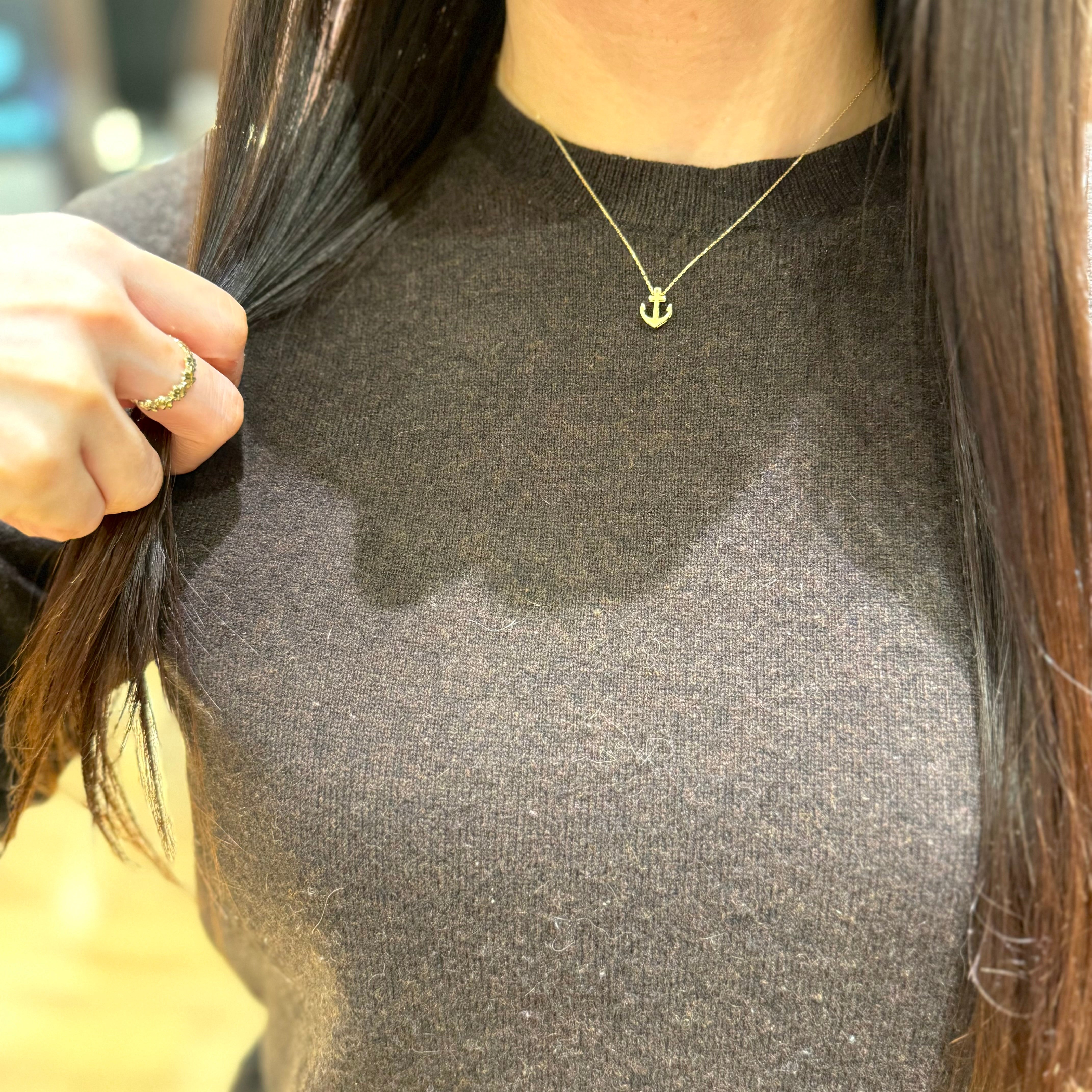 K18 アンカーネックレス 【12-2533】