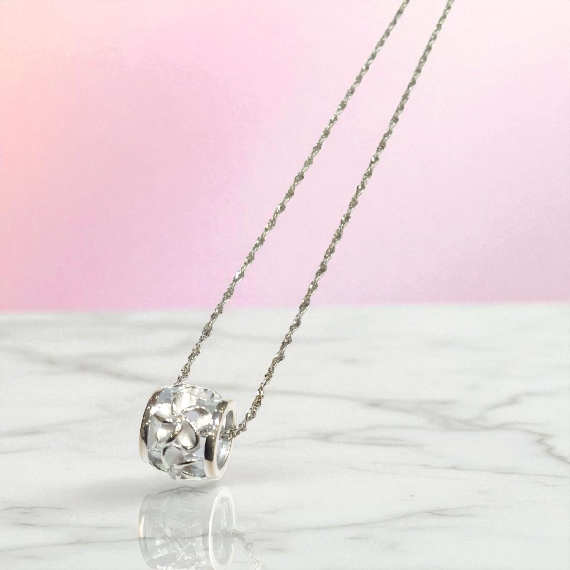 プルメリアバレルペンダント 【2-0244】