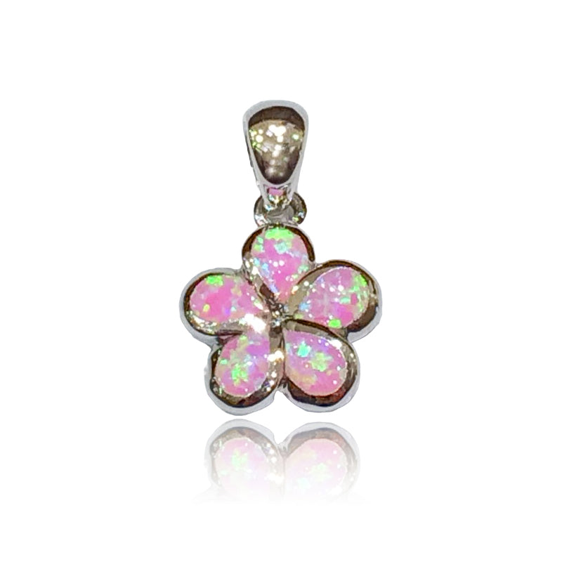 オパールミニプルメリアペンダント 【2-0466】