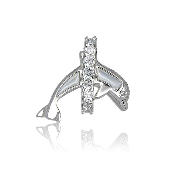 シェルイルカフープペンダント 【2-1807】