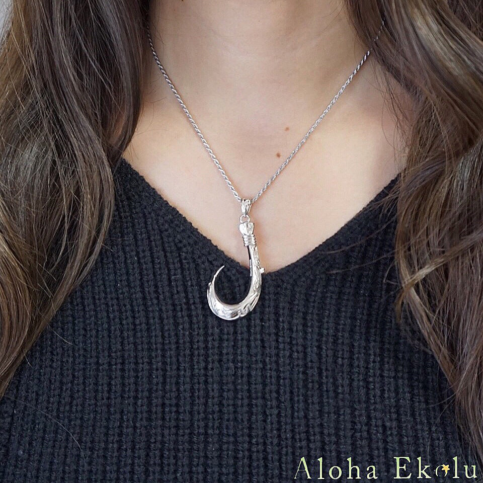 リバーシブルヘビーフィッシュフックペンダント 【2-2774】