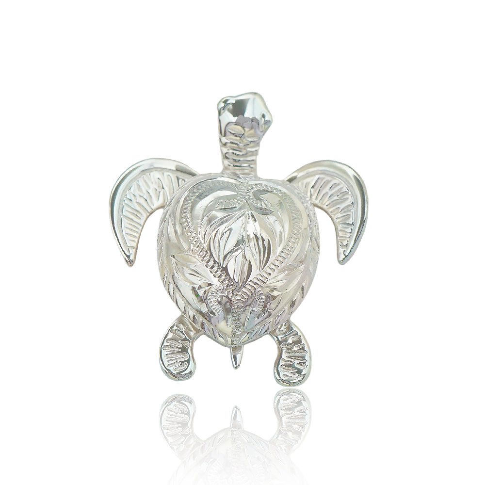 ヘリテージ彫りタートルペンダント 【2-3818】
