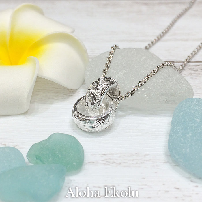 スクロールダブルバレルペンダント 【2-4198】