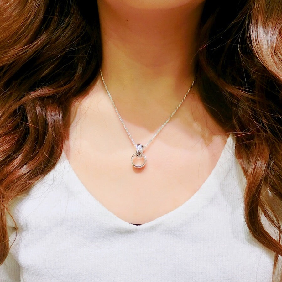 スクロールダブルバレルペンダント 【2-4198】