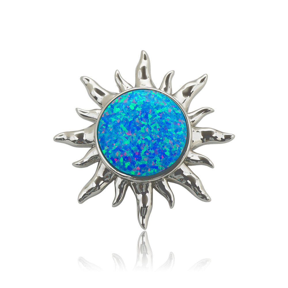 パープルオパール太陽(La)ペンダント 【2-5393】