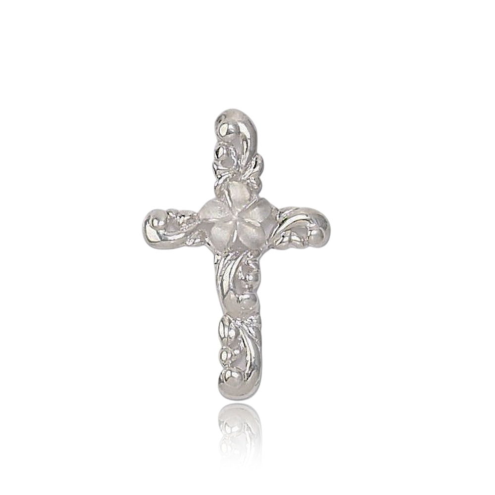 プルメリア&スクロールクロスペンダント 【2-5409】