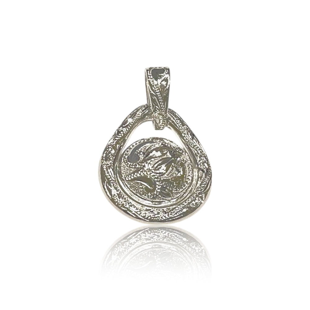 スクロールボールトライアングルペンダント 【2-7588】