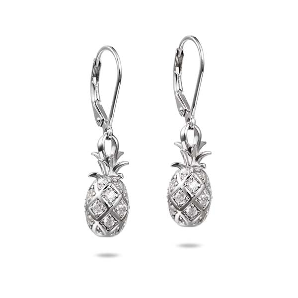 パイナップルCZピアス 【4-5018】