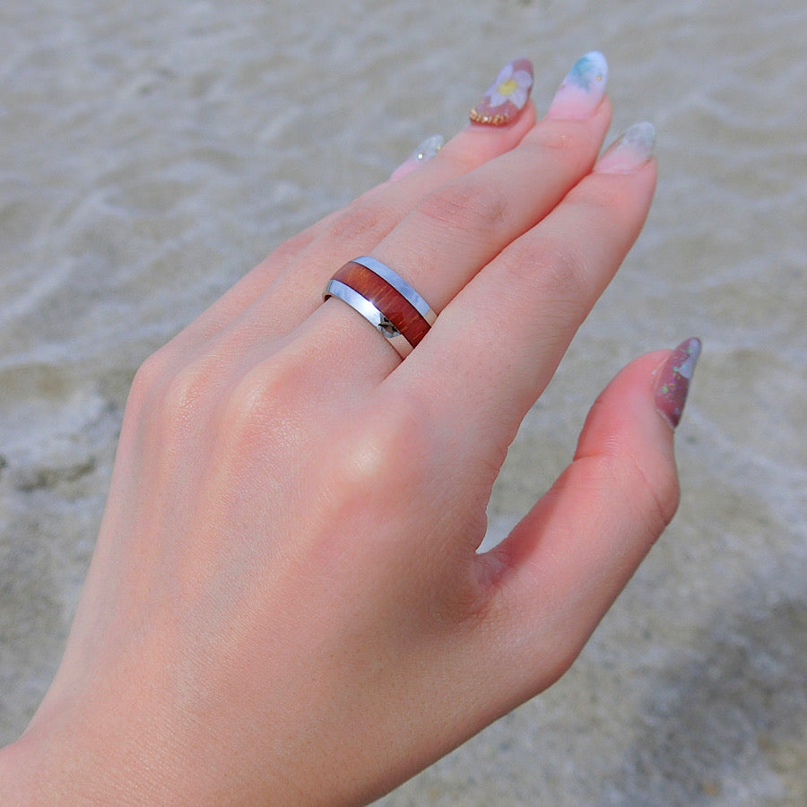 8mmコアウッドリング 【3-1370】