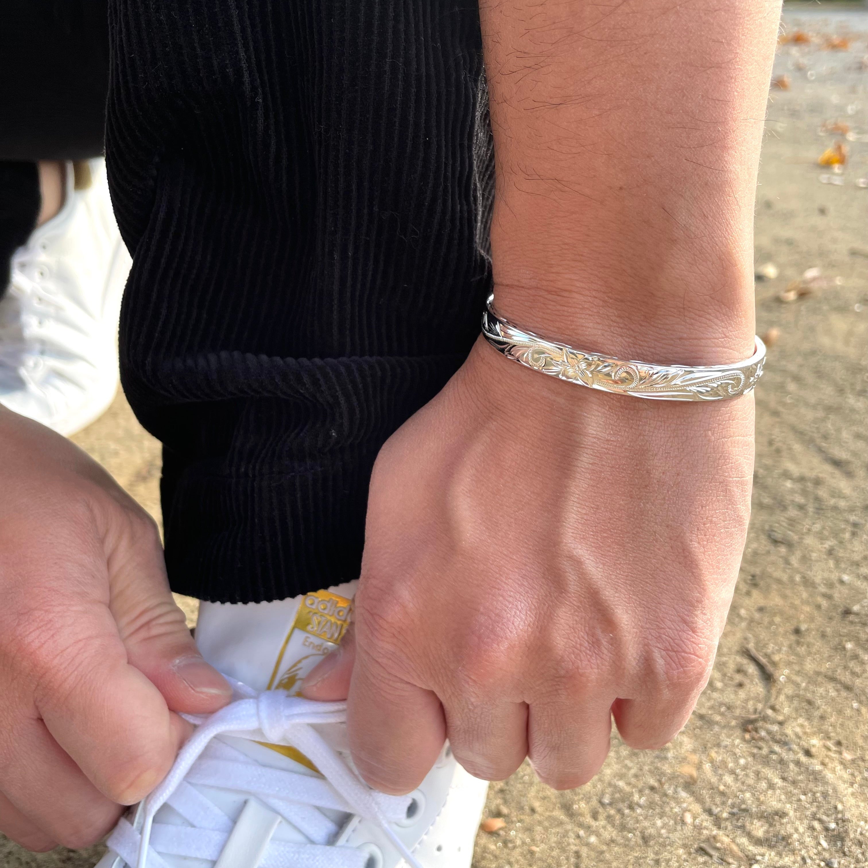 ヘビースクロールカフバングル 【5-0982】