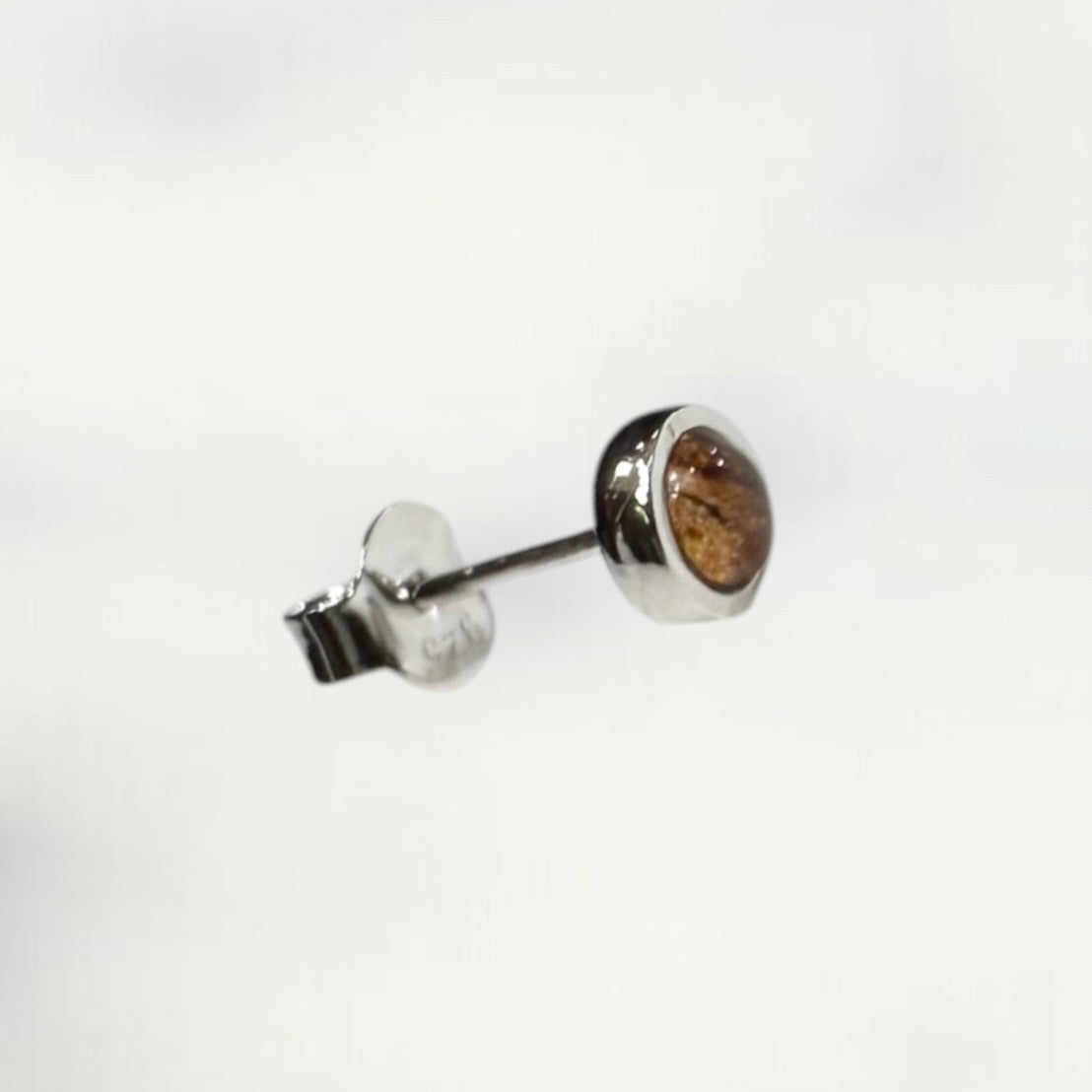 片売り・コアウッドラウンドピアス 【4-3823】