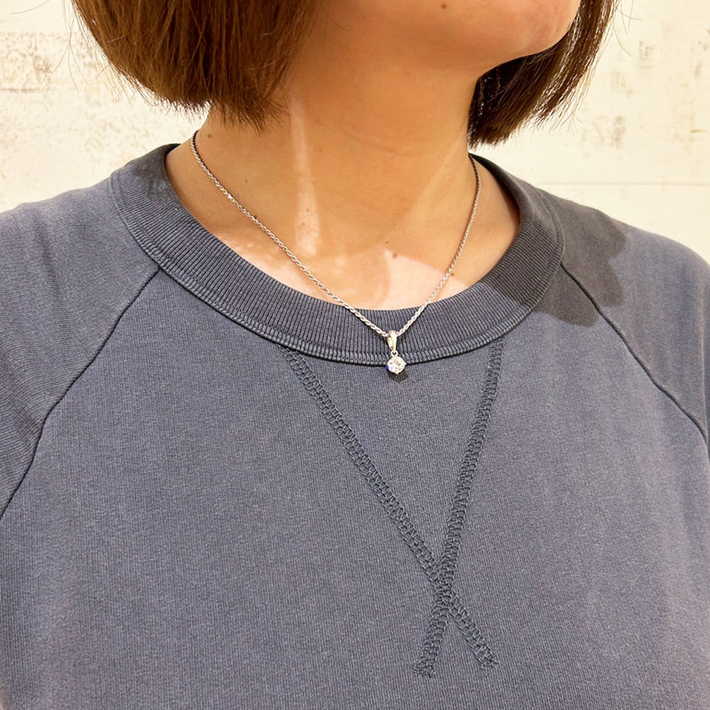 スクロールベイル CZペンダント 【2-1838】