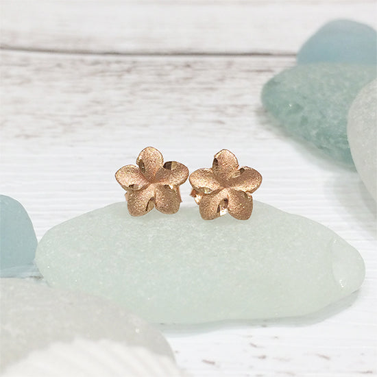 K14プルメリアピアス 【9-0117】