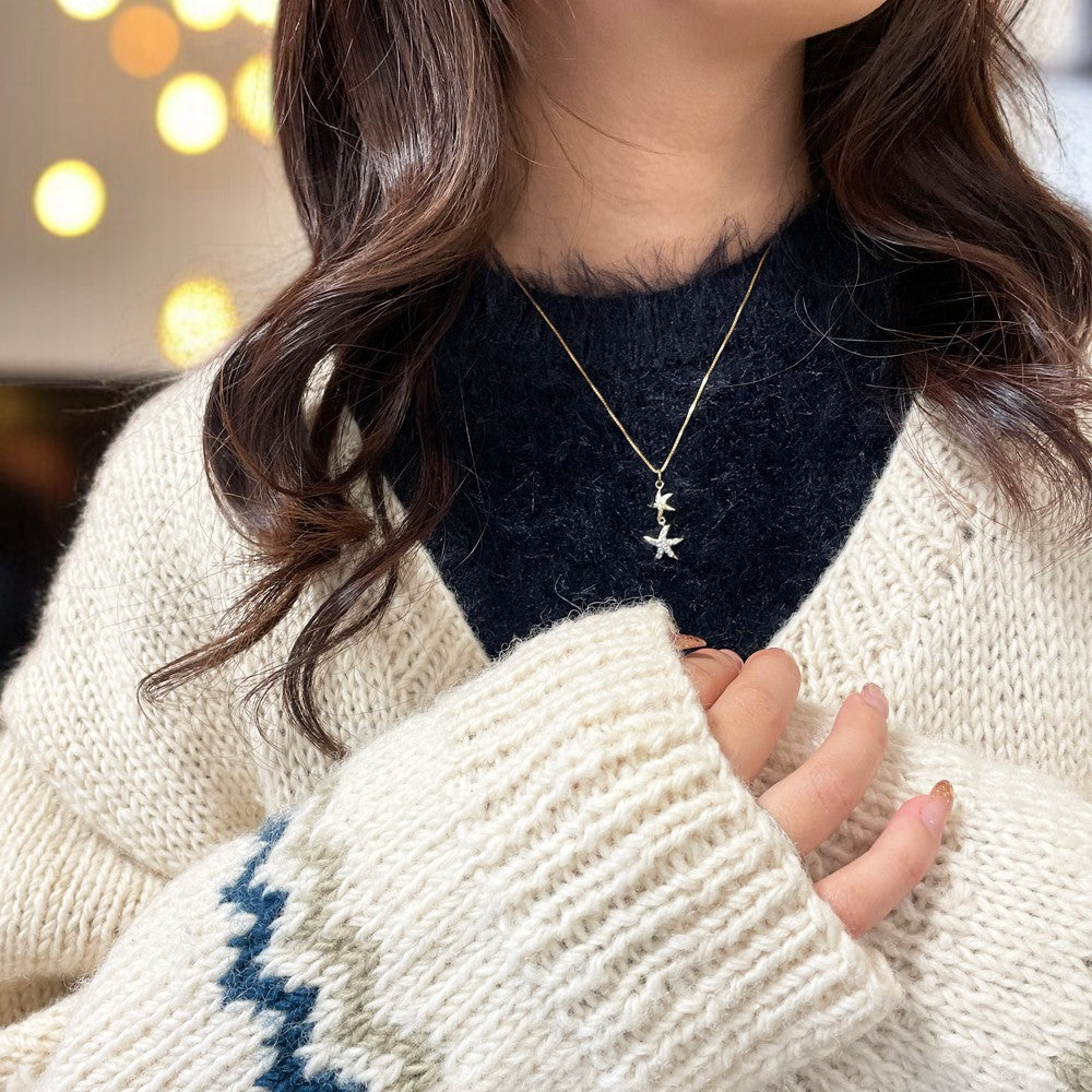 2連スターフィッシュペンダント 【2-4938】