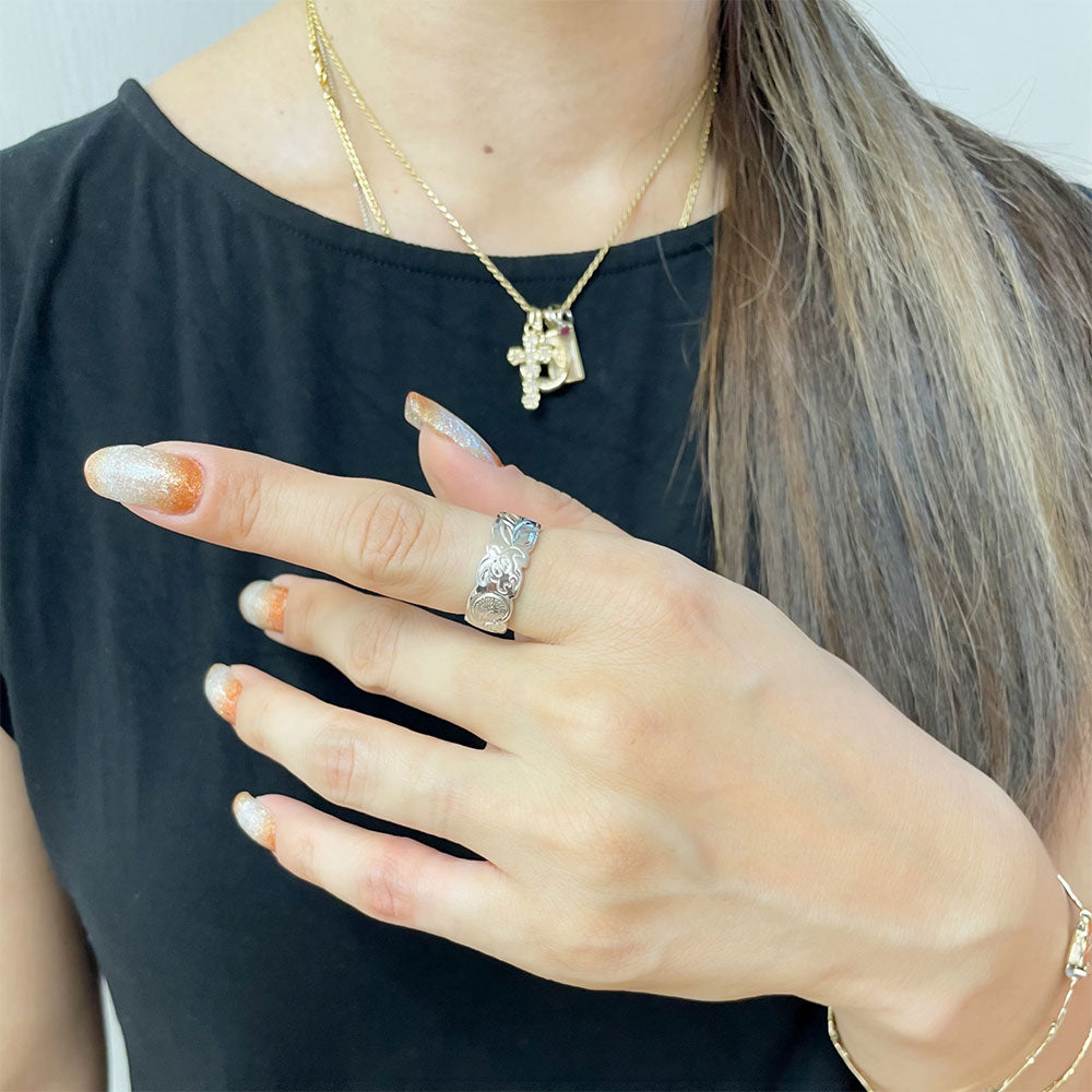 8mm カレイキニ&マイレリーフリング 【3-6160】