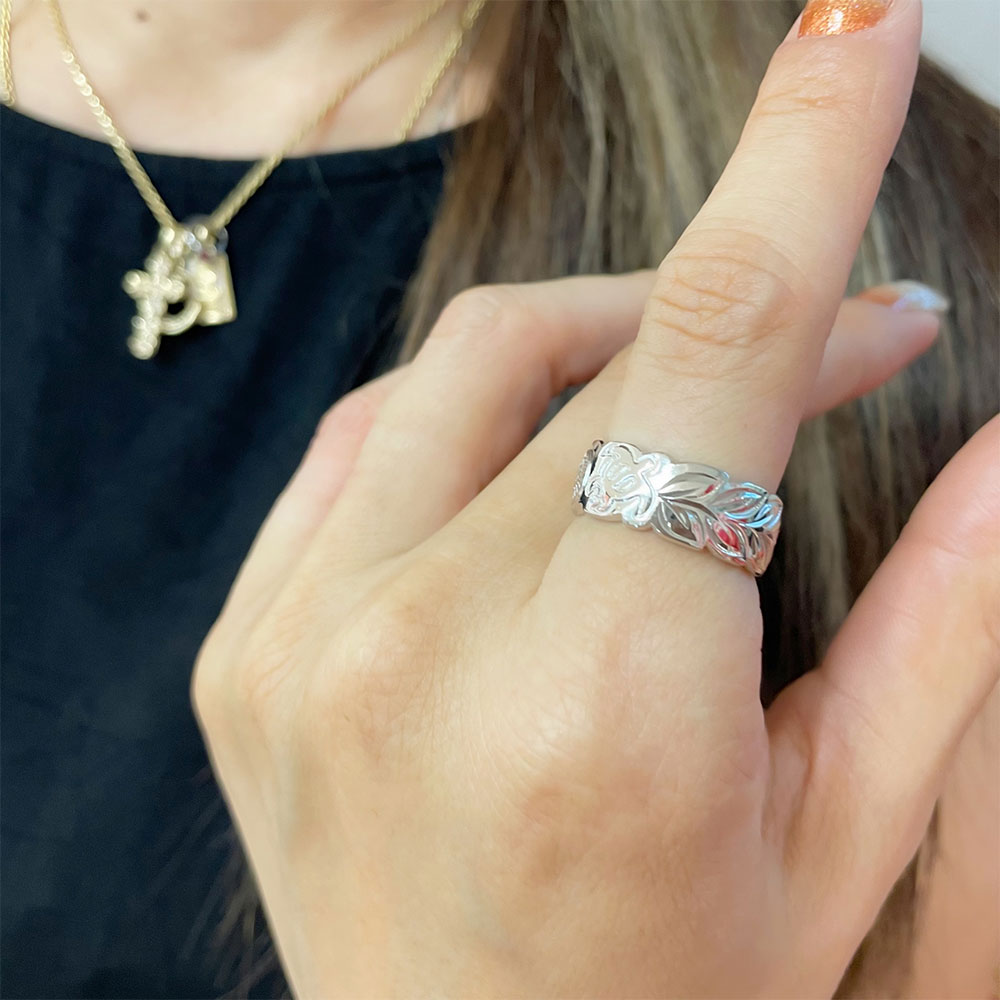 8mm カレイキニ&マイレリーフリング 【3-6160】