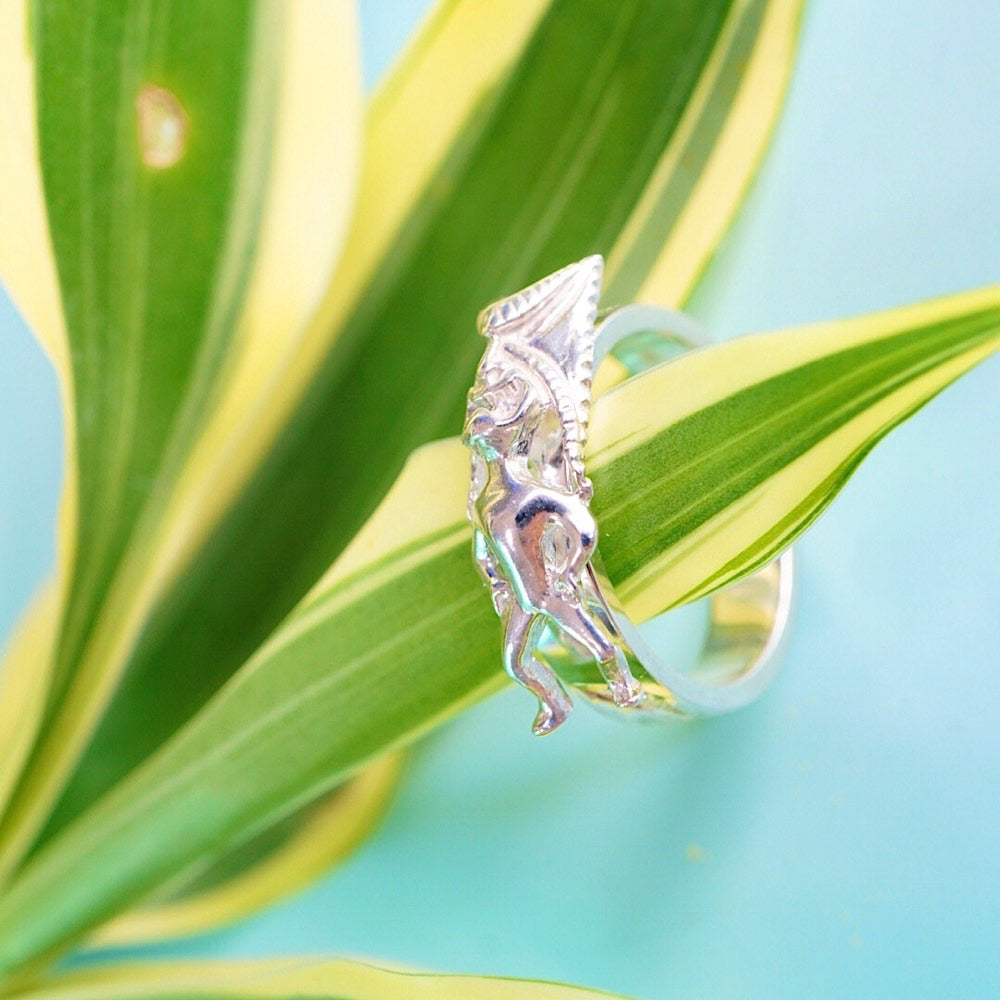 手彫りティキリング 【3-5743】