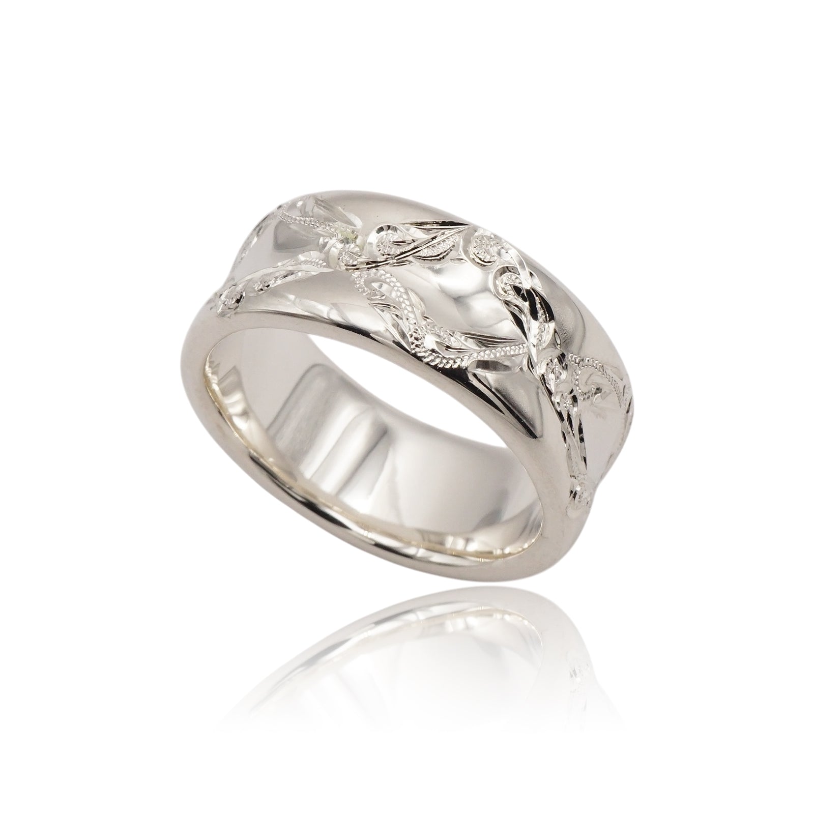 手彫りインフィニティウェーブリング 【3-6832】