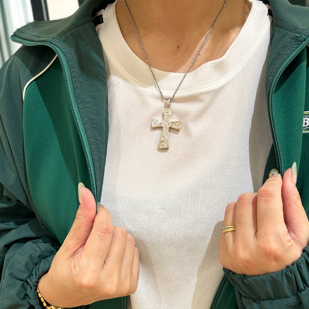 スクロールクロスペンダント 【2-2200】