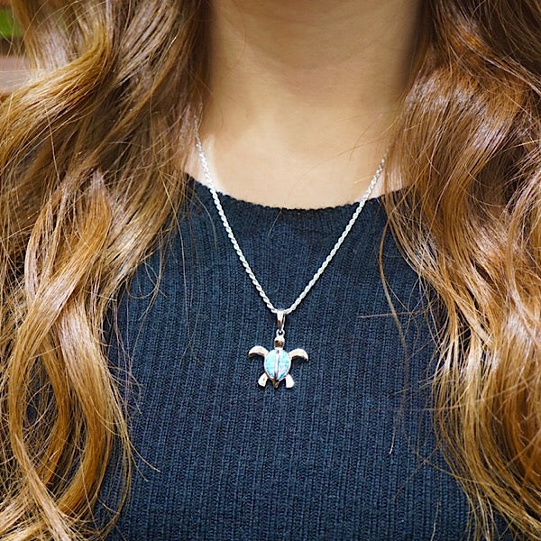 パープルオパールホヌペンダント 【2-3924 】