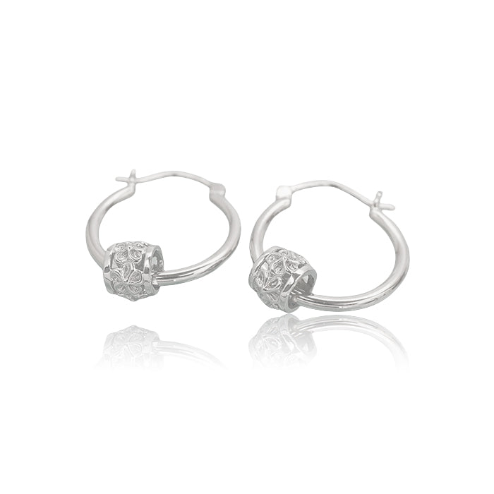 プルメリアバレルフープピアス 【4-0570】