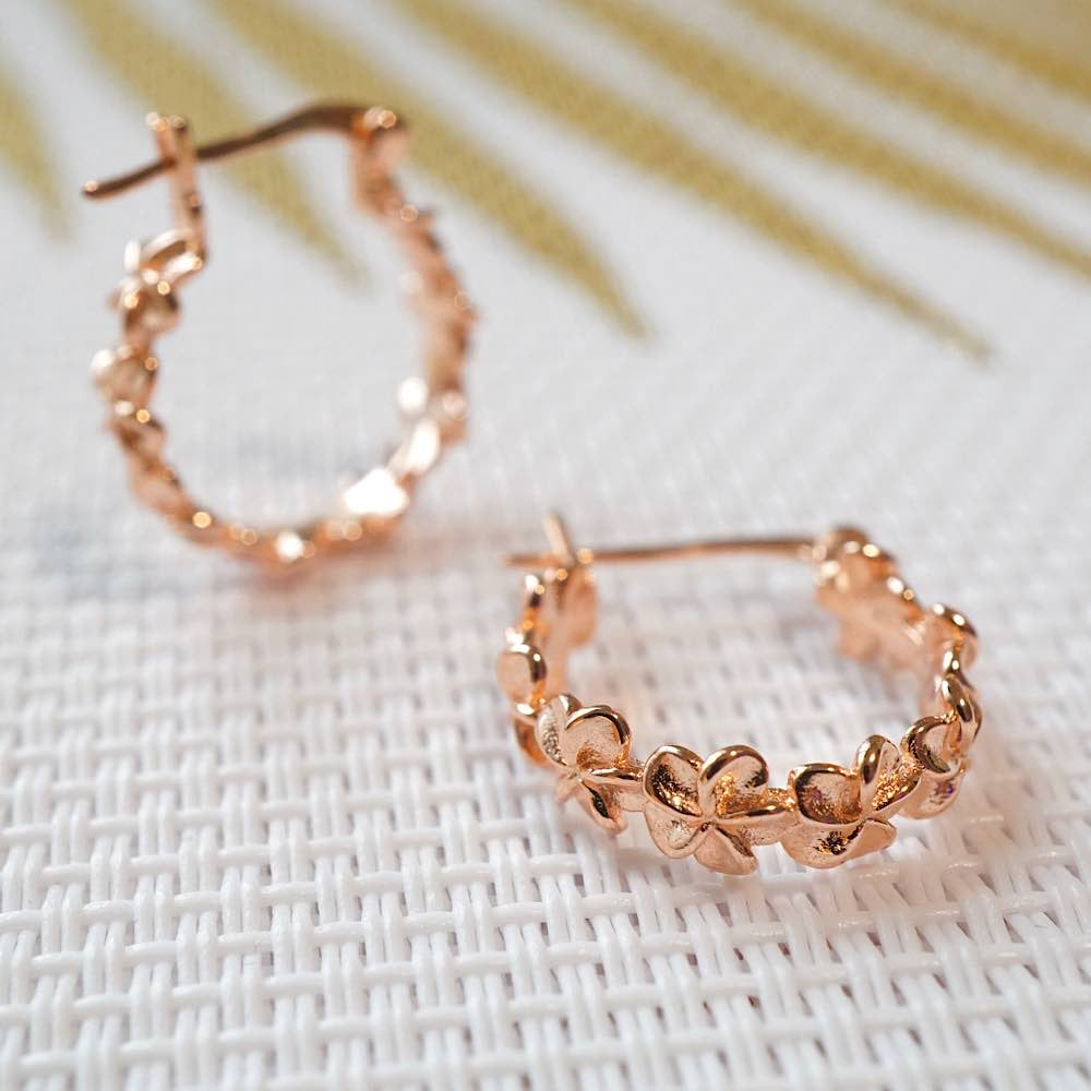 プルメリアフープピアス 【4-0662】