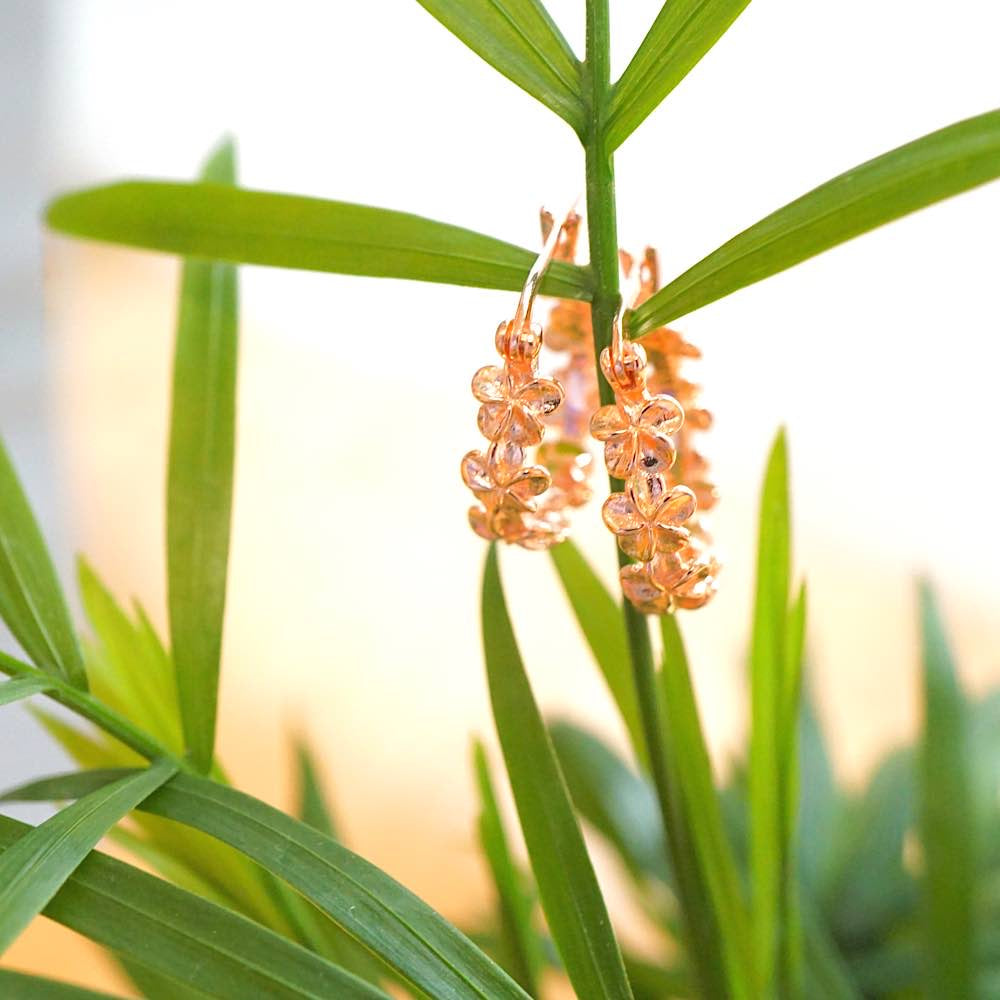 プルメリアフープピアス 【4-0662】