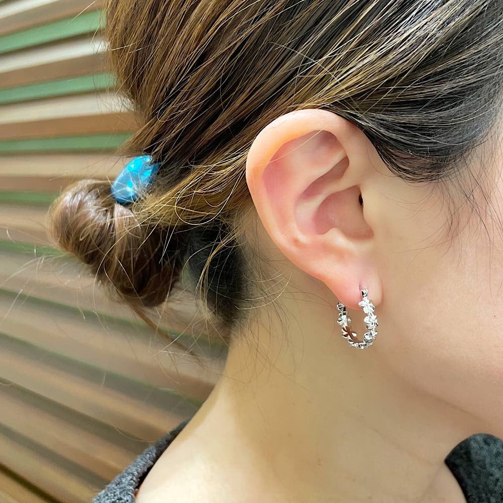 プルメリアフープピアス 【4-0662】