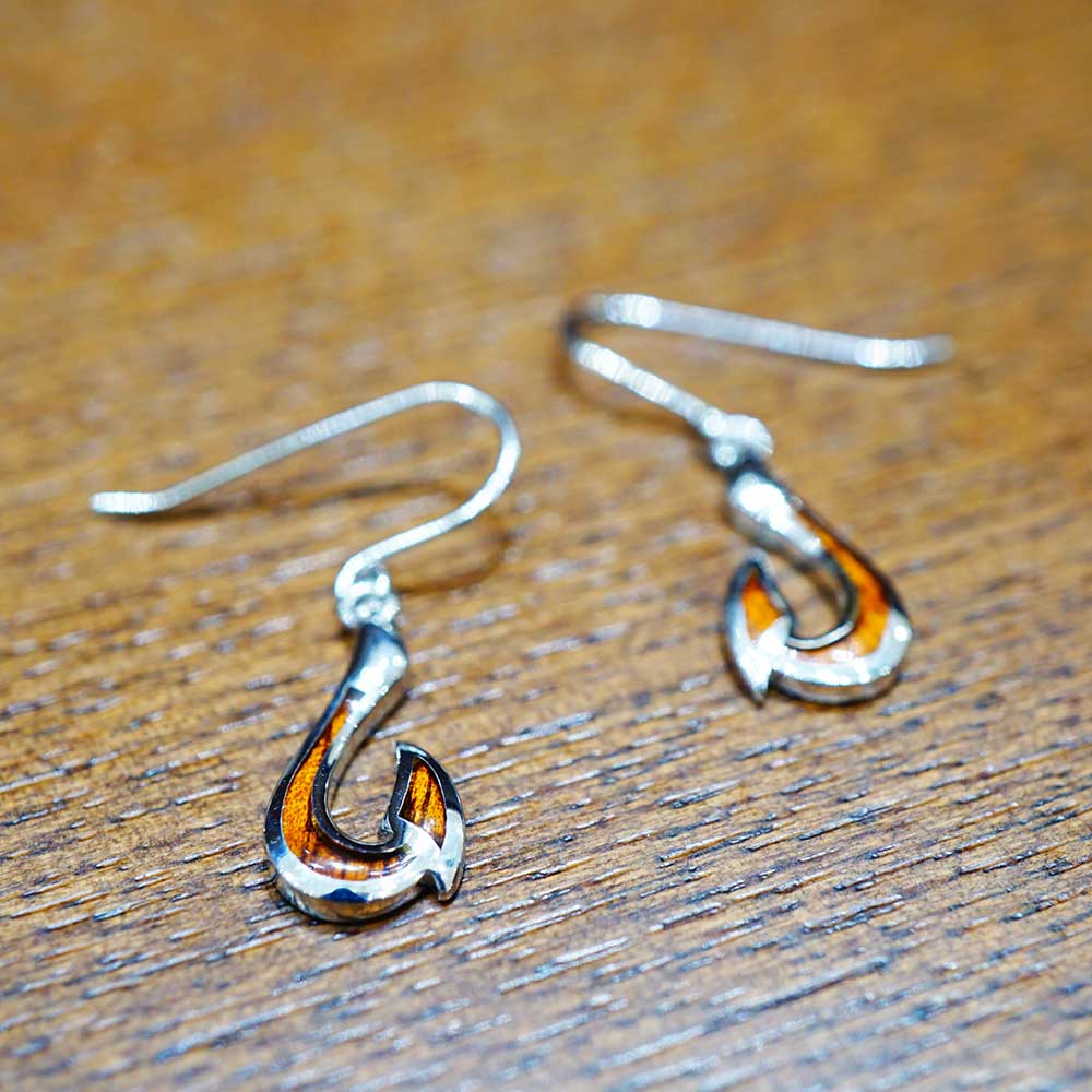 コアウッドフィッシュフックピアス 【4-3557】