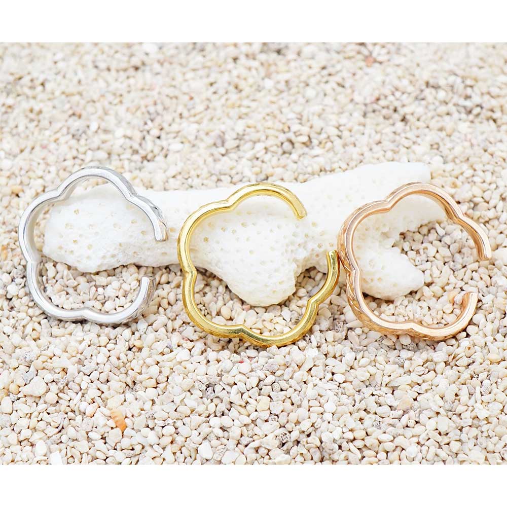 プルメリアアウトラインイヤーカフ 【4-3564】