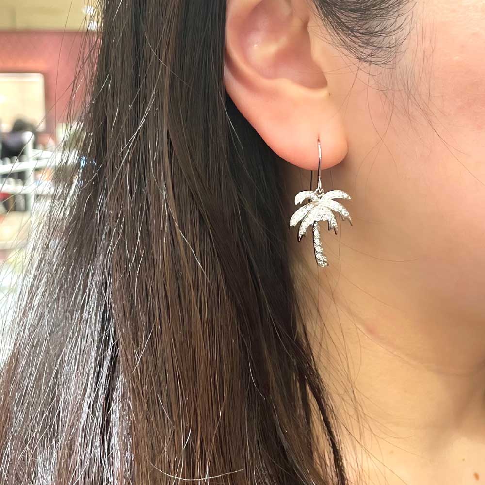 パームツリーフックピアス 【2-3885】