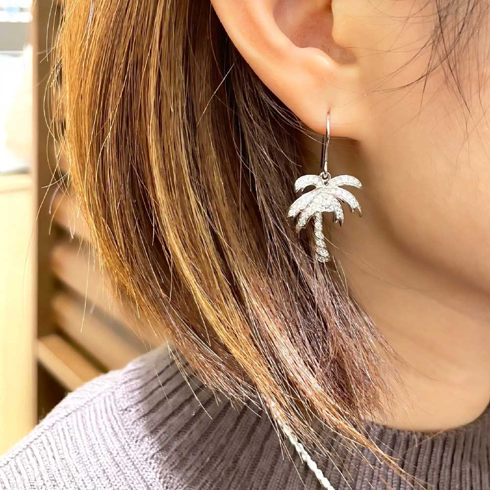 パームツリーフックピアス 【2-3885】