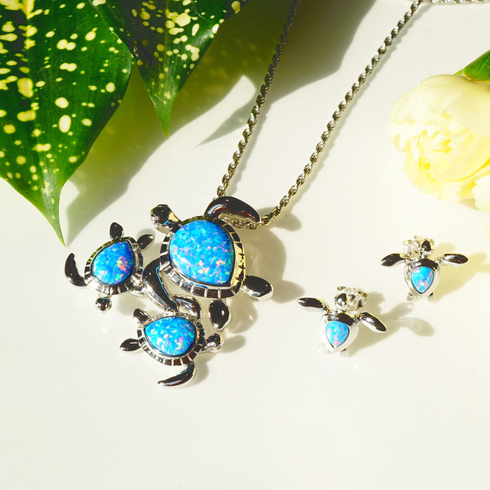 パープルオパールホヌピアス 【4-3892】