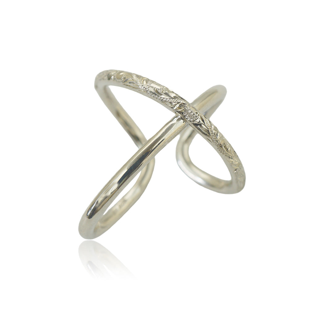 手彫りニュアンスイヤーカフ 【4-3984】