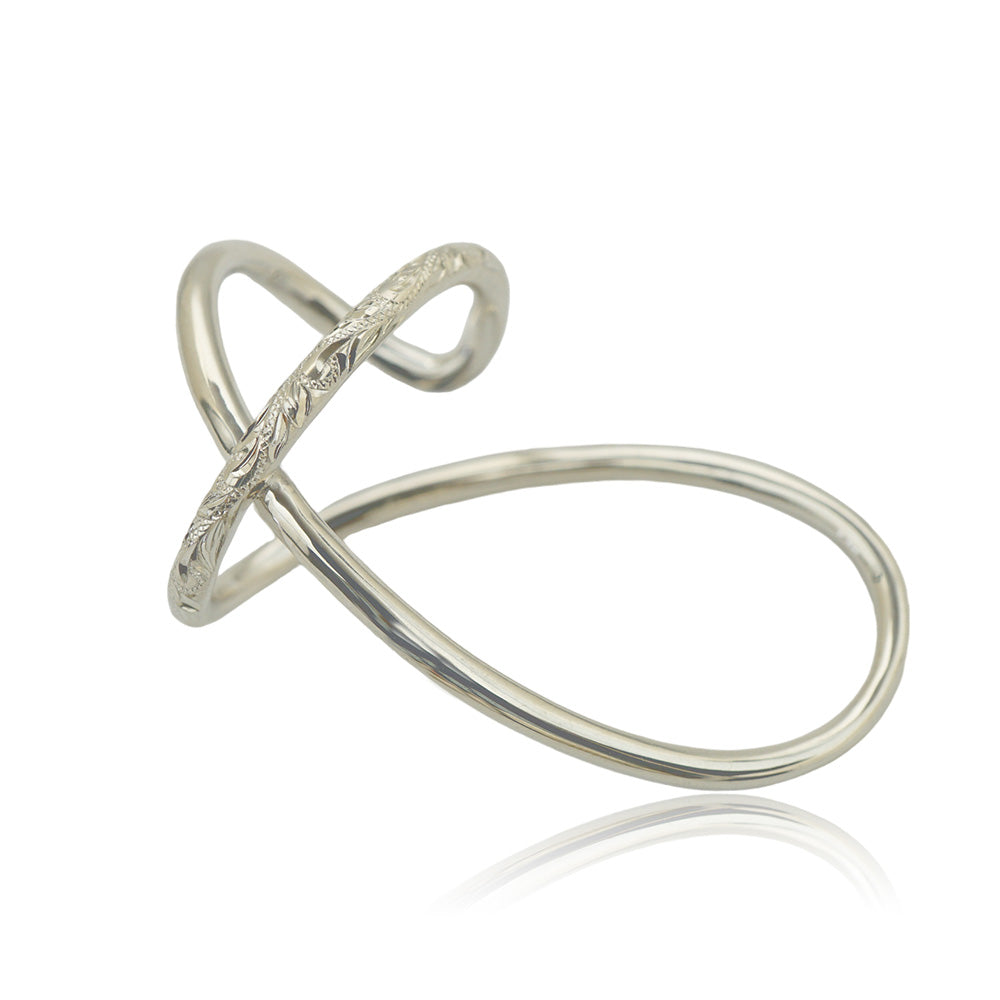 手彫りニュアンスイヤーカフ 【4-3991】