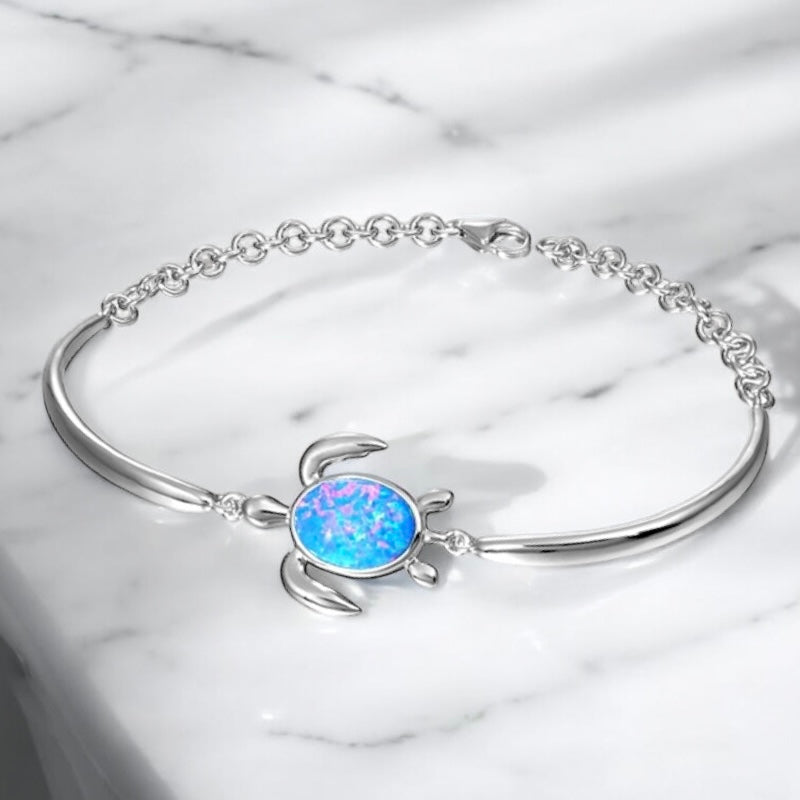 パープルオパールホヌブレスレット 【5-1750】