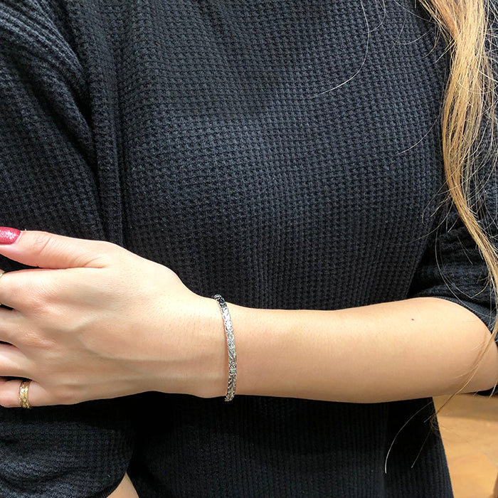 4mmマイレリーフ・プルメリア・ホヌバングル 【5-1071】