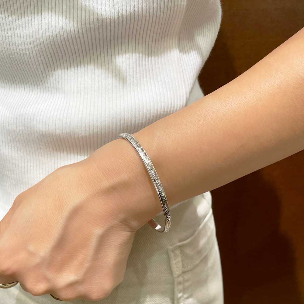 4mm カレイキニ&タートルカフバングル 【5-1309】