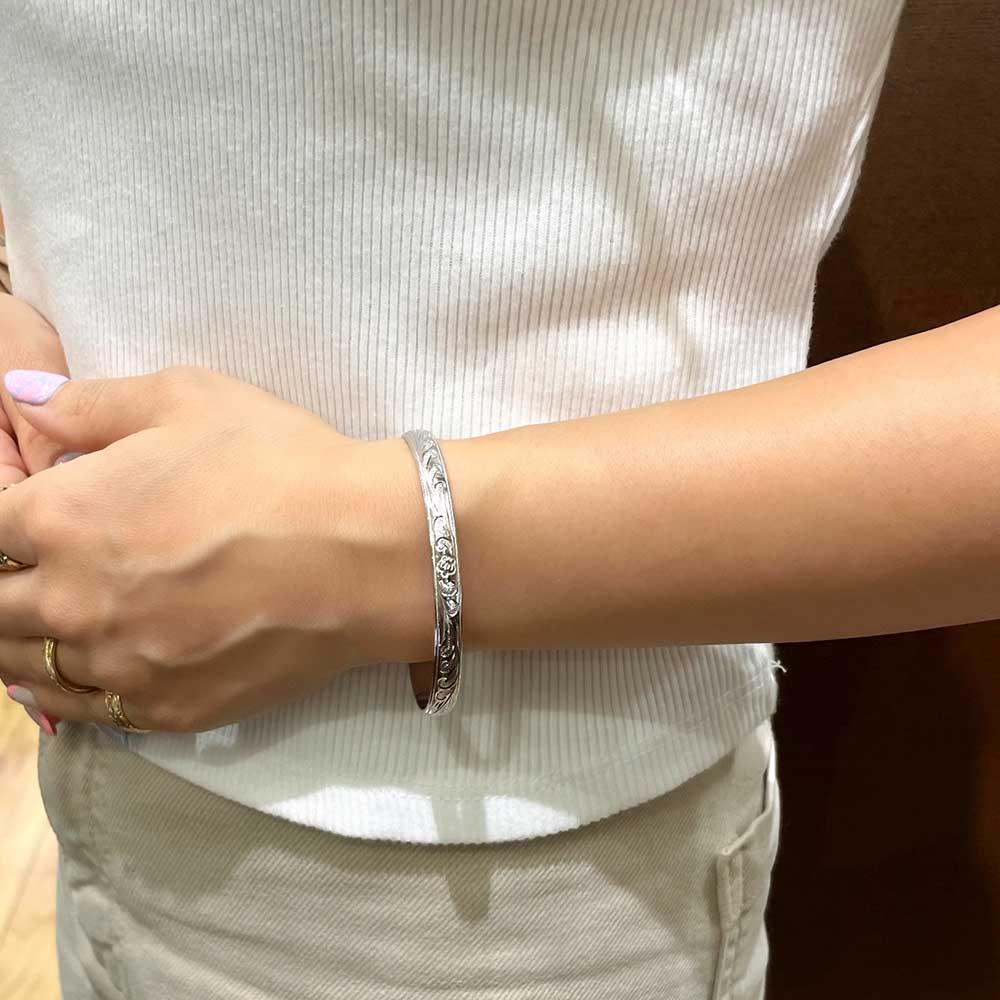 6mm カレイキニ&タートルカフバングル 【5-1316】