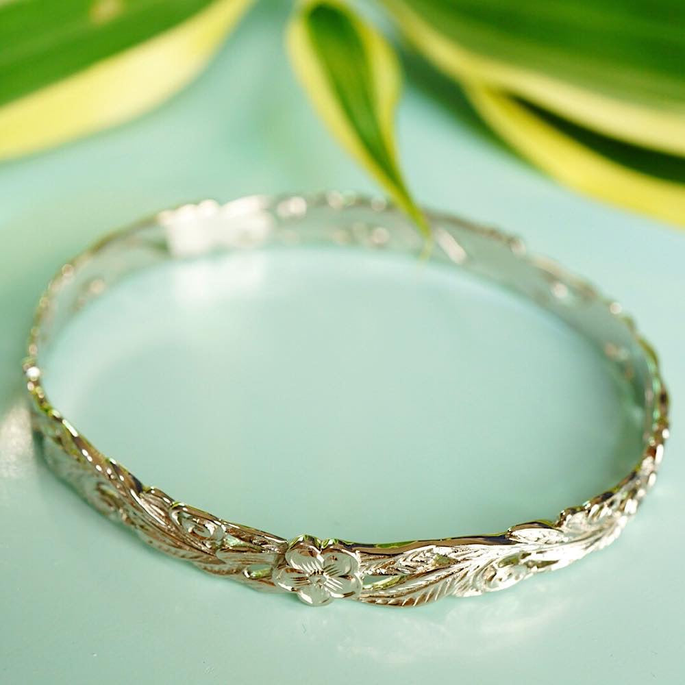 8mm 透かしスクロール&プルメリア 【5-1545】