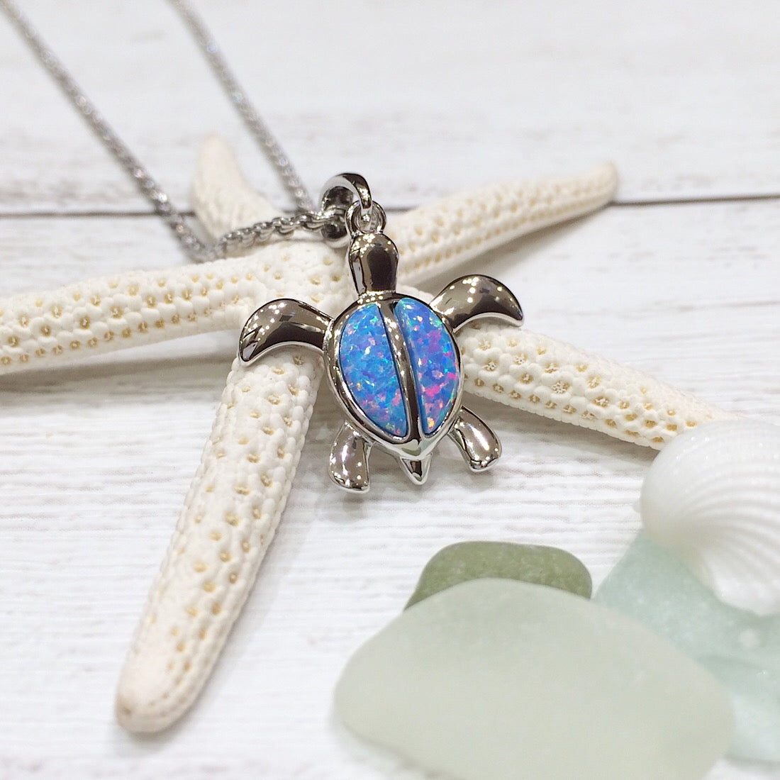 パープルオパールホヌペンダント 【2-3924 】