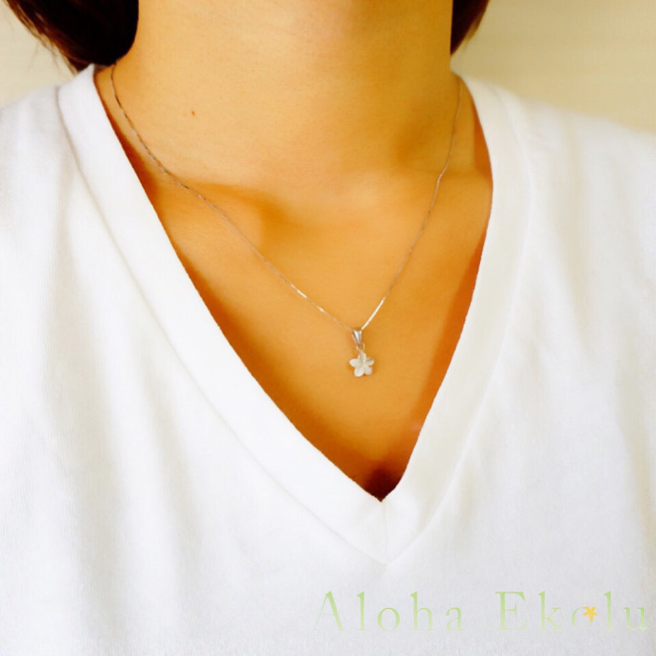 K14 ミニプルメリアペンダント 【7-0034】