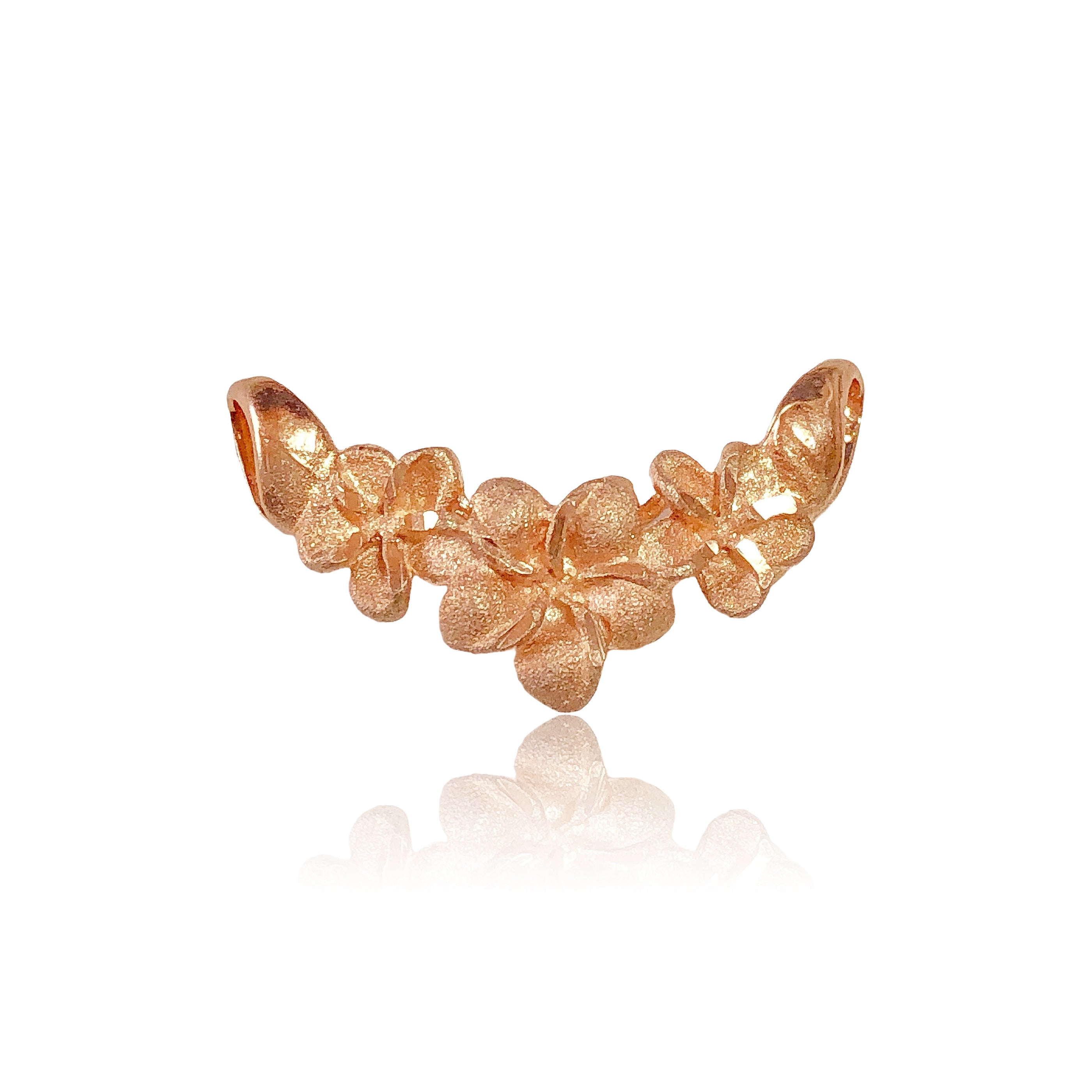 K14プルメリア3連ペンダント 【7-1369】