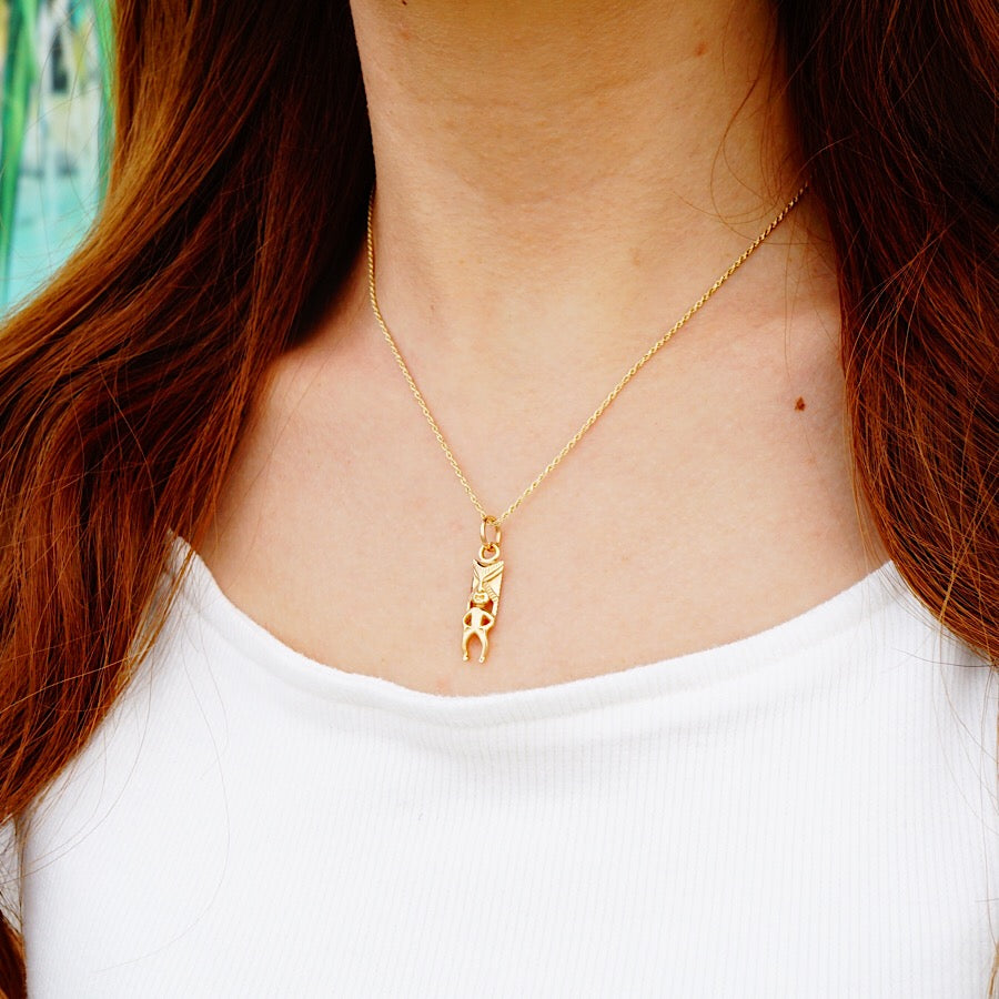 14K ティキペンダント 【7-1765】