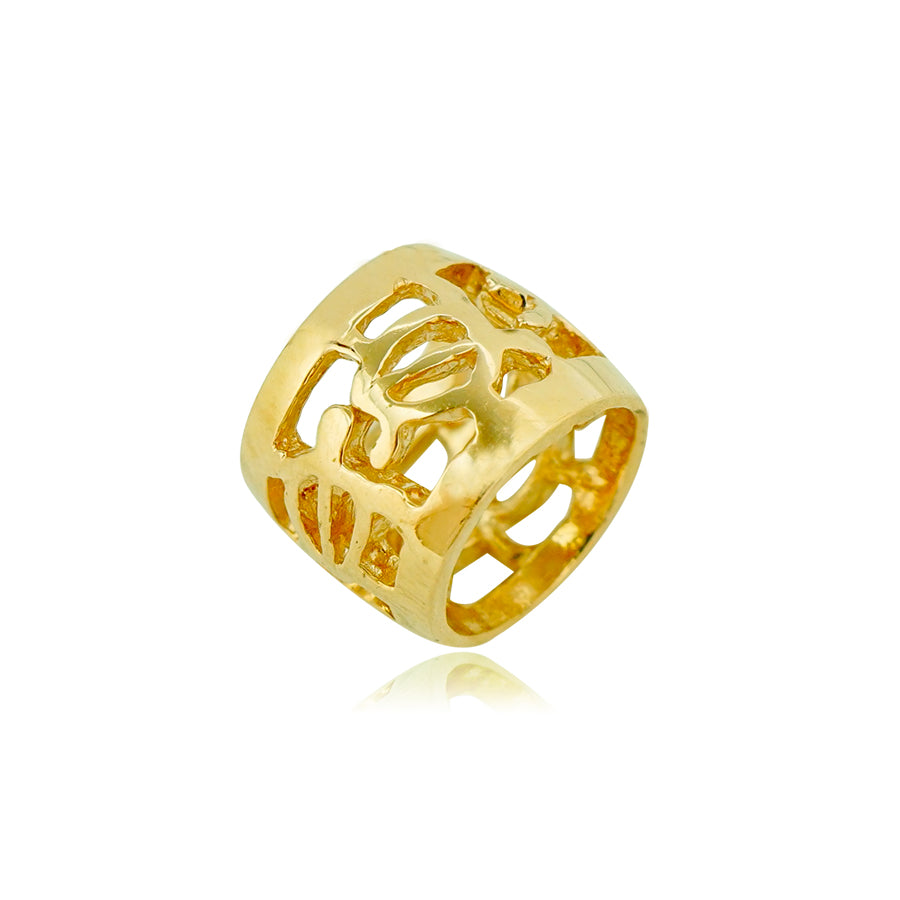 K14 透かしホヌバレルペンダント 【7-2588】