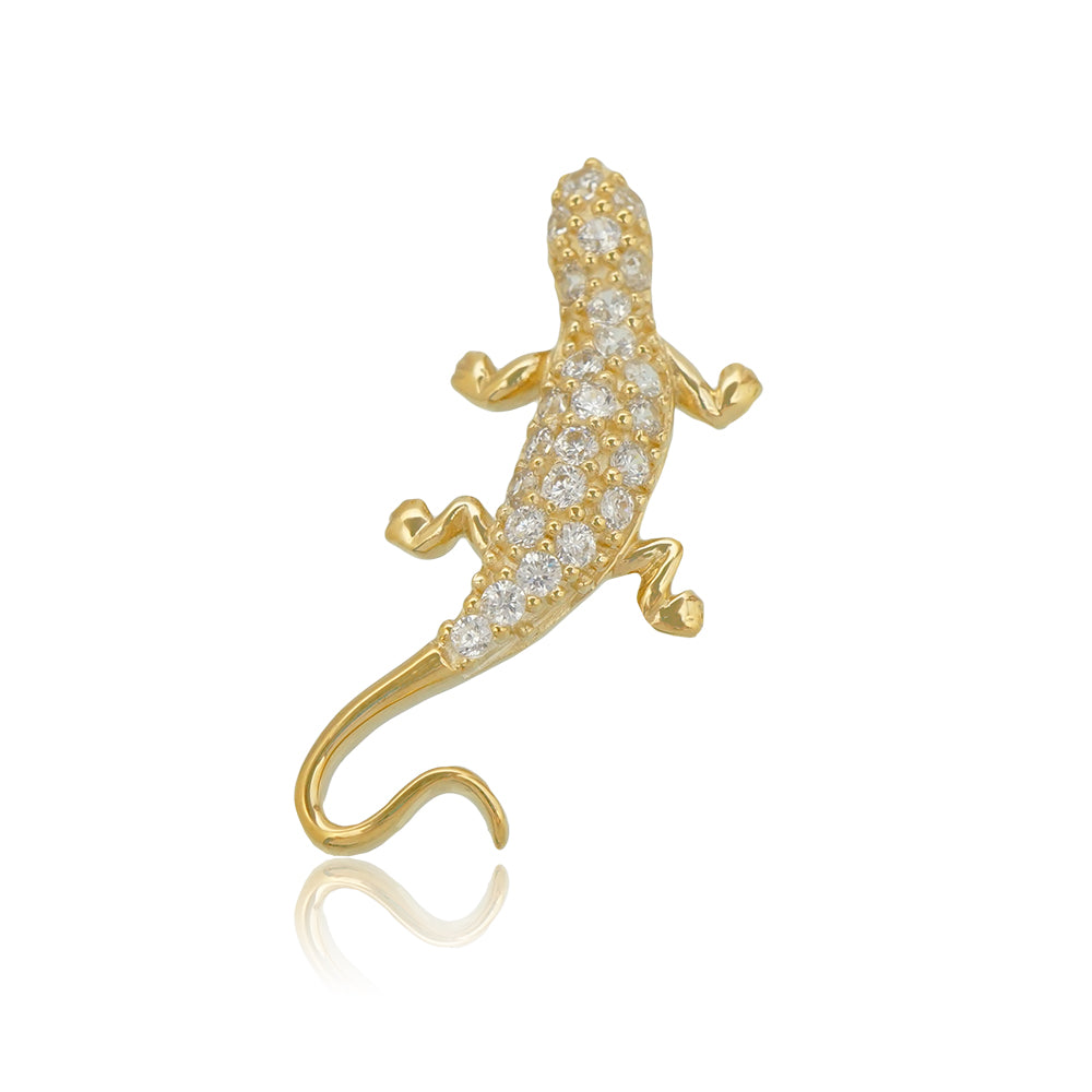 K14 ゲッコーペンダント 【7-2687】