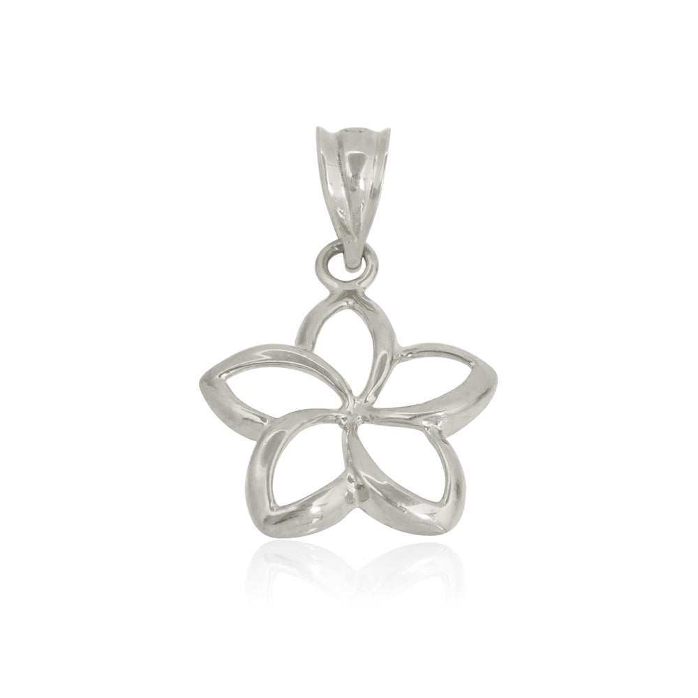 K14 透かしプルメリアペンダント 【7-2977】