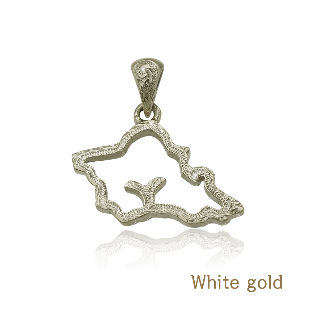 K14 オアフ島アウトラインペンダント 【7-3370】