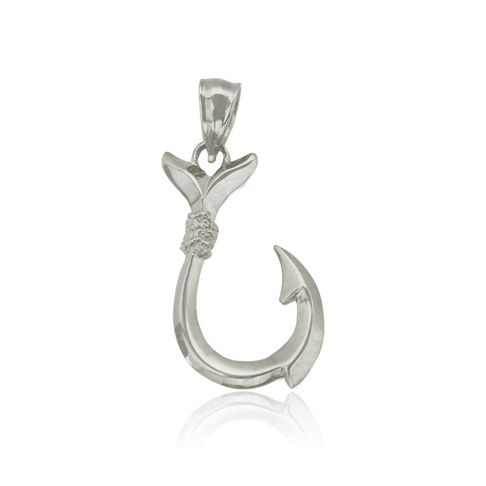 14K フィッシュフックペンダント 【7-3523】