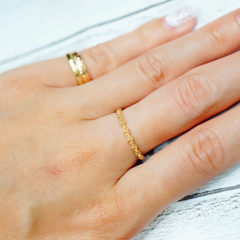 ★納期約1か月~2か月 K14 マウイローズリング 【8-1665】